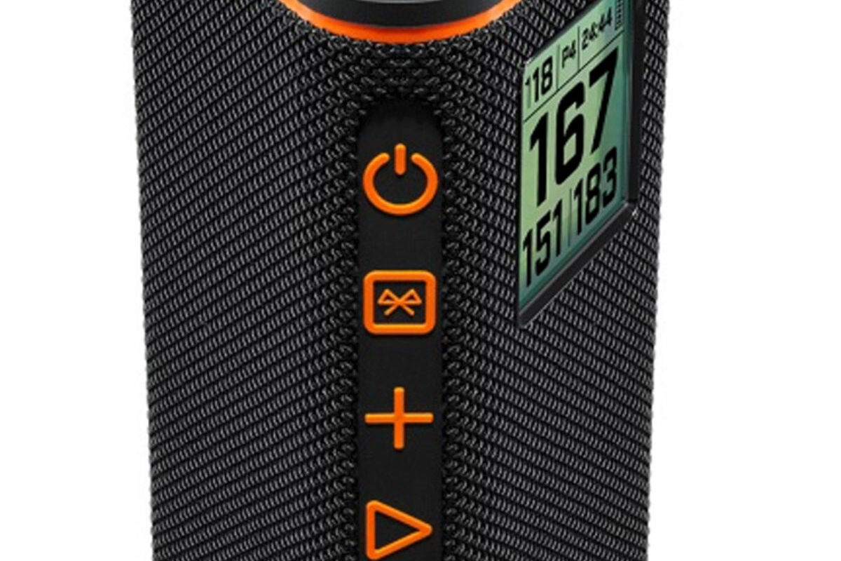 Bushnell Golf Wingman View GPS Speaker with LCD screen and magnetic cart mount